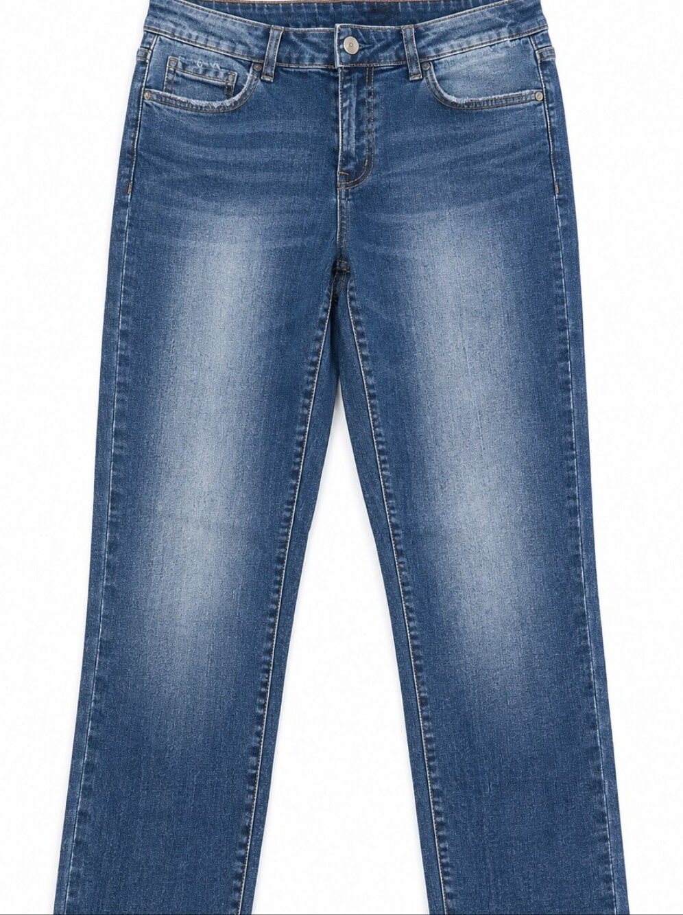 Tahari Women's Straight Leg Jeans in Classic Blue Fade